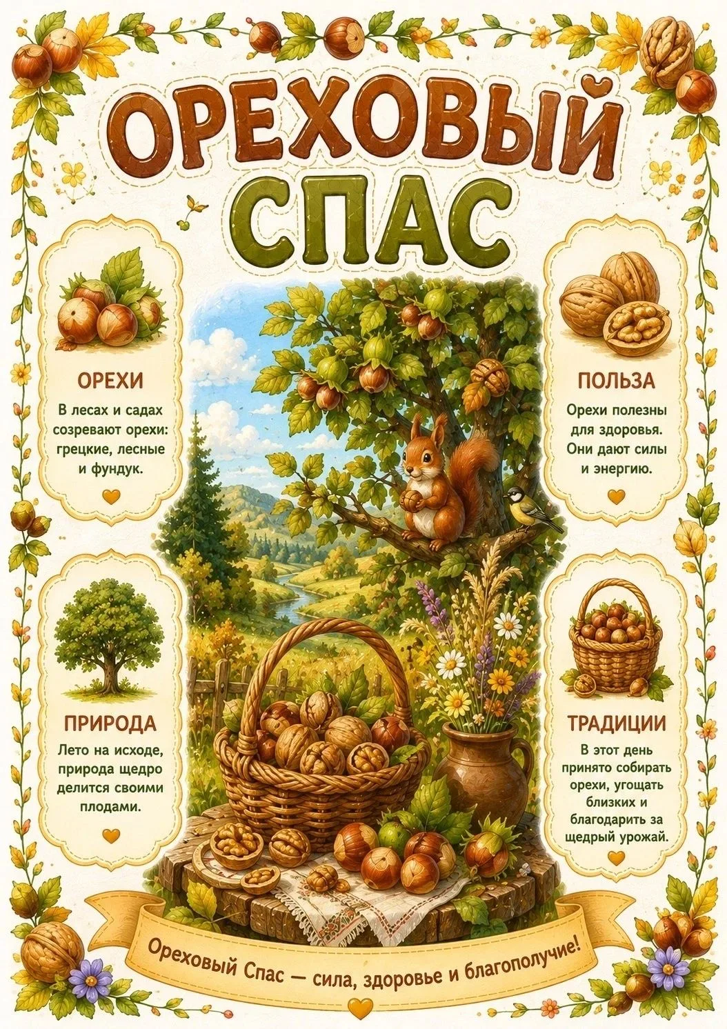 Ореховый Спас: что рассказать ребёнку?