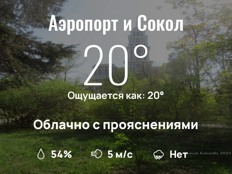 Что с погодой в Аэропорте и Соколе?

Одевайтесь по погоде, берегите себя!
Нескучного дня, соседи!

#