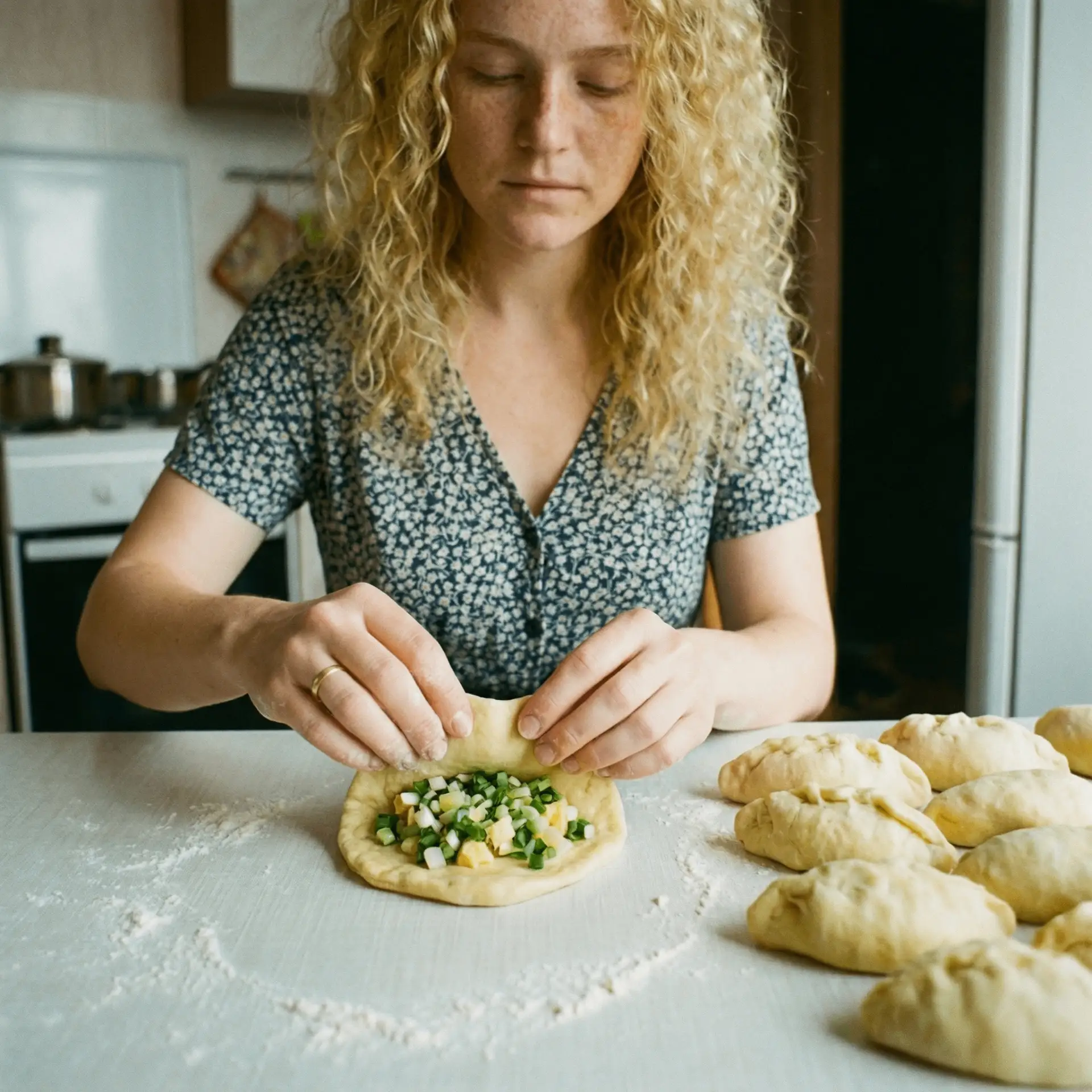 Пирожки, от которых пахнет детством и маминой кухней!  Тесто — нежное, почти воздушное, тает во рту…