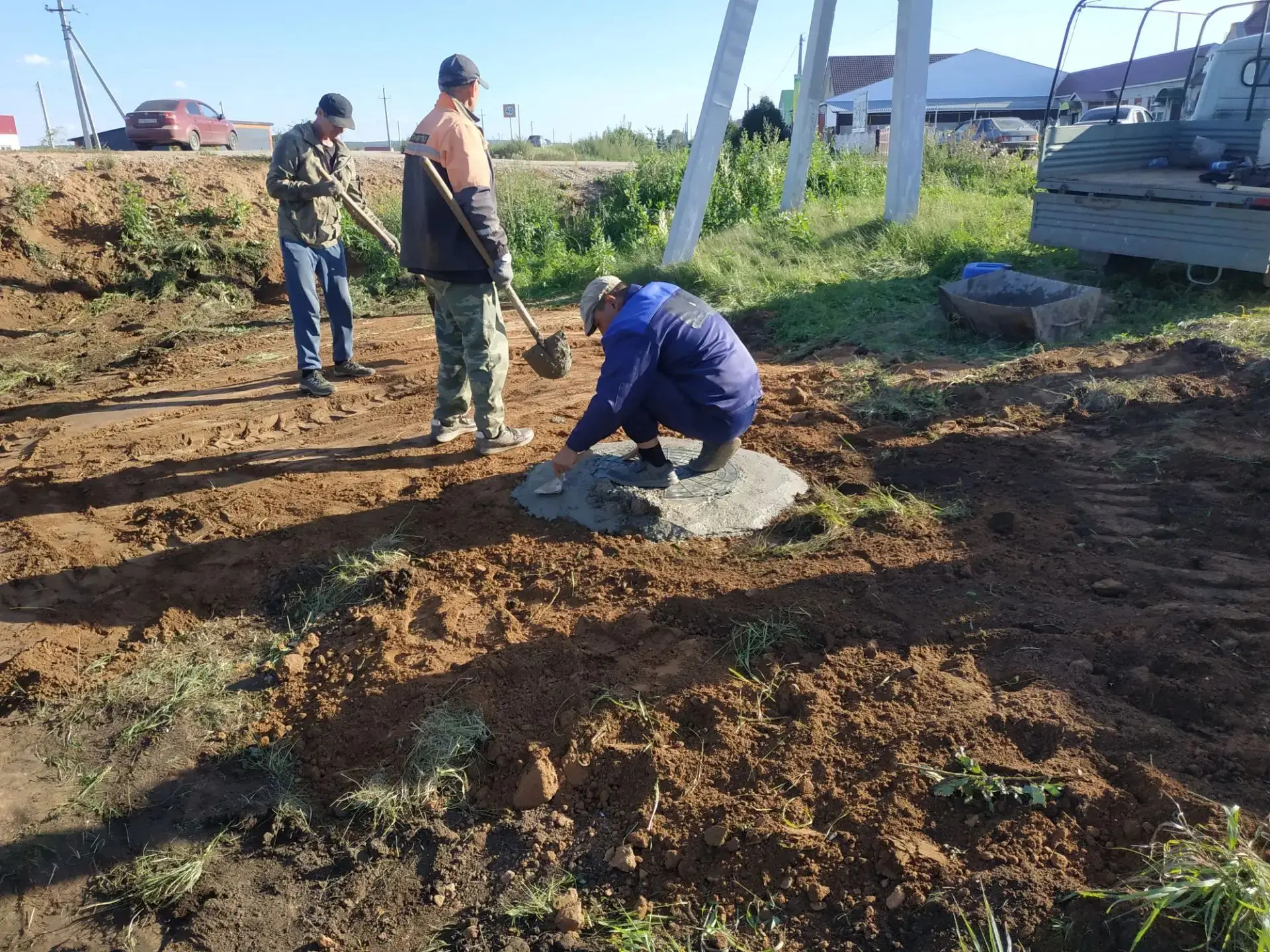 Строительство нового водопровода Автосервис Северный микрорайон