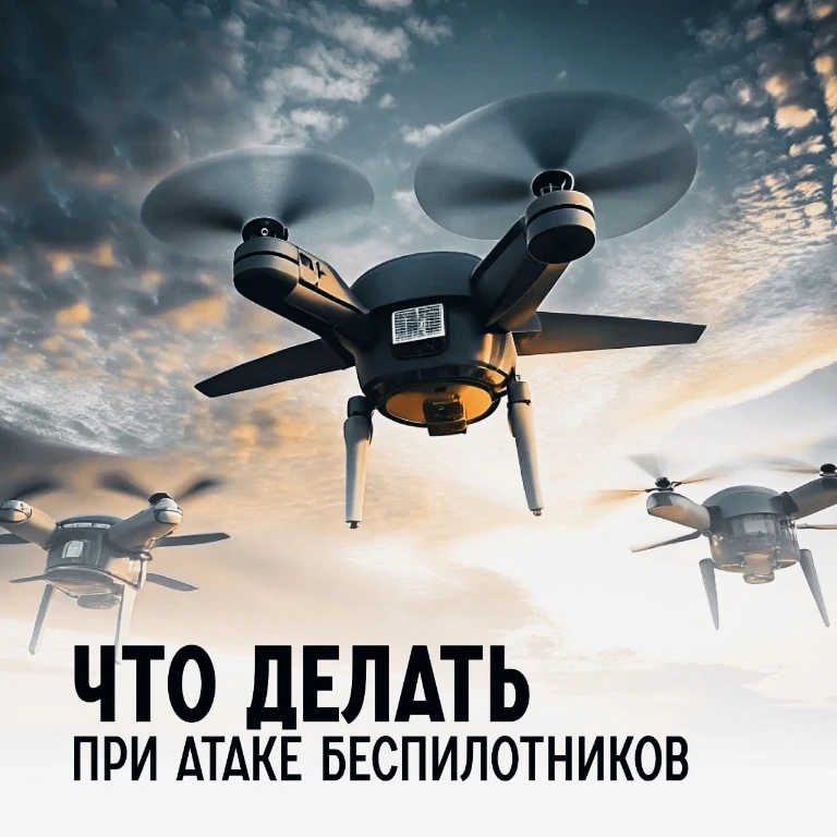 ❗️Как вести себя при атаке БПЛА