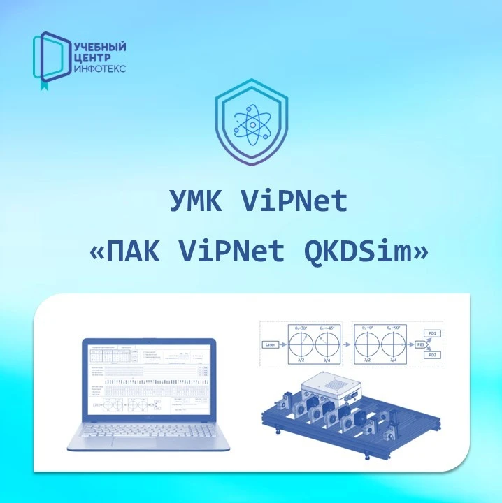 В УЦ «ИнфоТеКС» можно приобрести Учебно-методический комплекс ViPNet «ПАК ViPNet QKDSim».