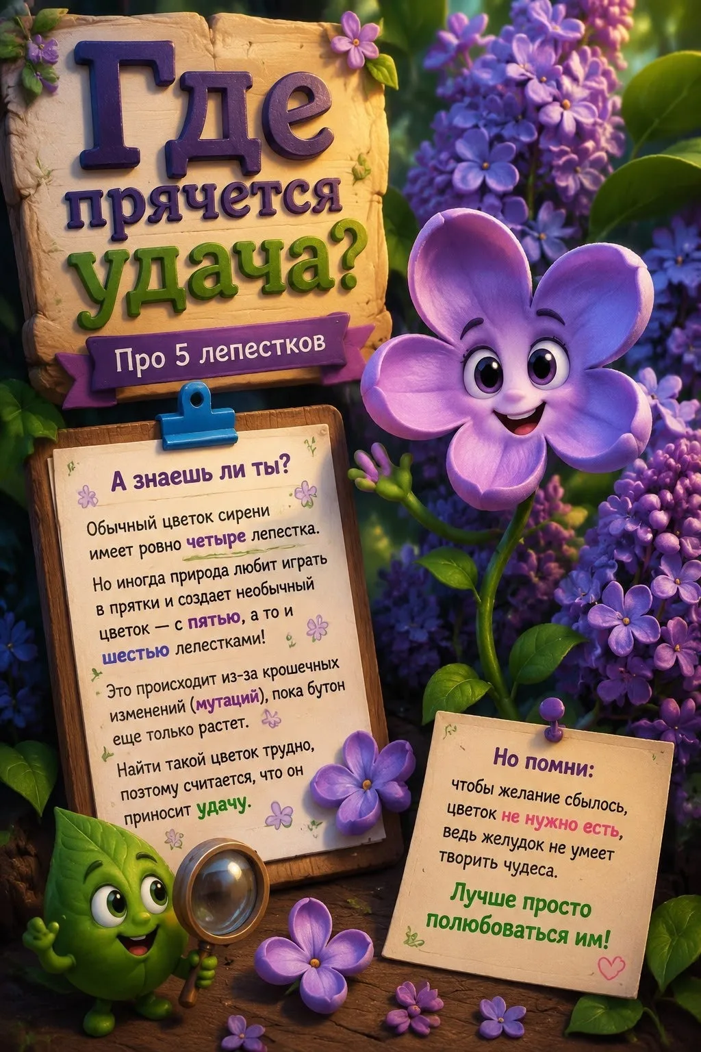 Сирень — весенний подарок природы: вдохновляем детей красотой! 🌸
Пусть этот удивительный цветок под