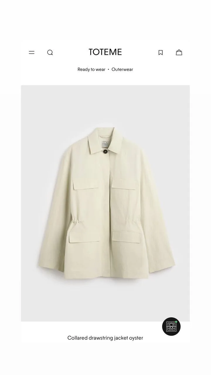 Продолжаем заказывать самую нашумевшую утепленную парку ZARA в стиле TOTEME 🍂