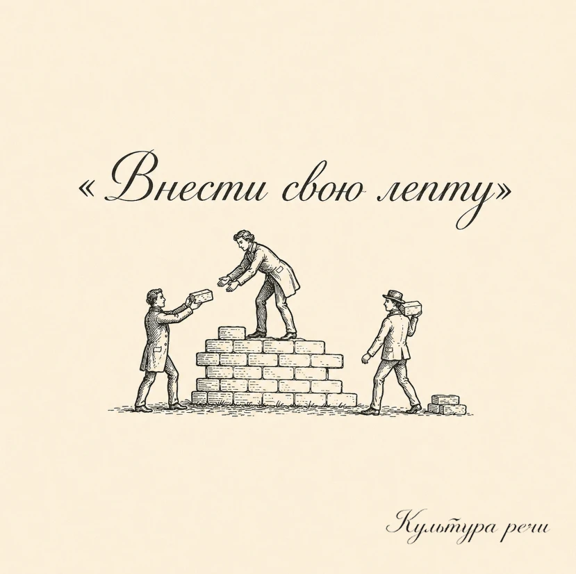 Внести свою лепту

Так говорят о человеке, который делает собственный, пусть даже небольшой, вклад в