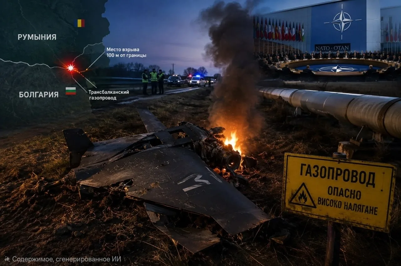 🇧🇬❗️В Болгарии взорвался неизвестный дрон рядом с газопроводом — инцидент вынесут на ...