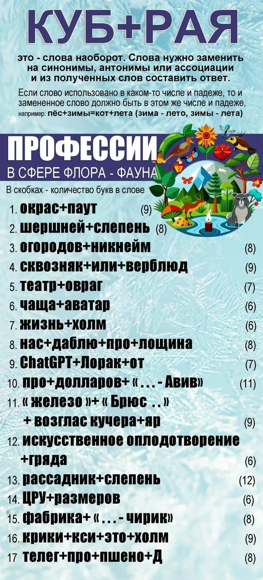 Новые кубрая с профессиями от Татьяны Путиловой!