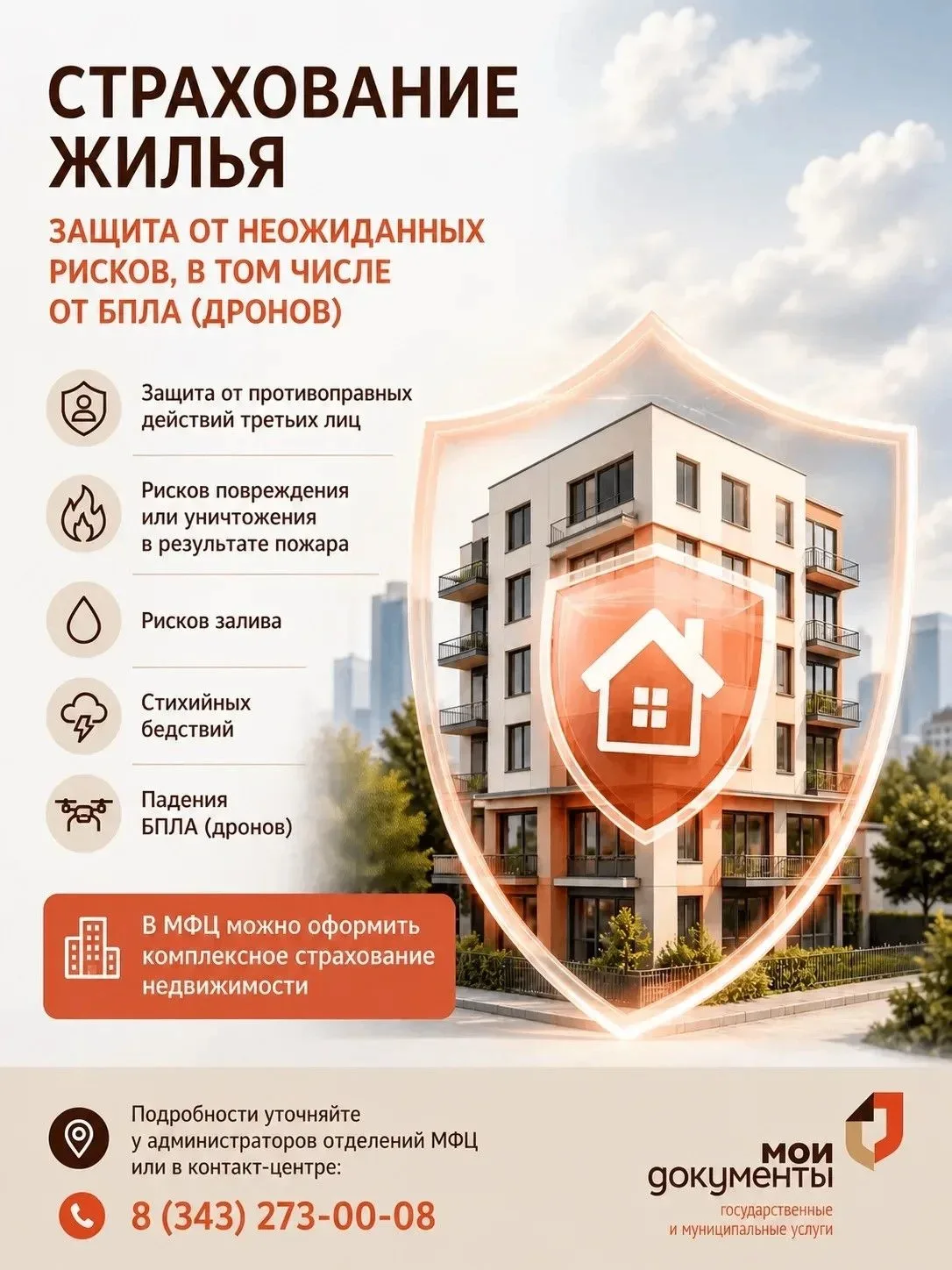 🏠 Страхование жилья — защита от неожиданных рисков, в том числе от БПЛА (дронов)