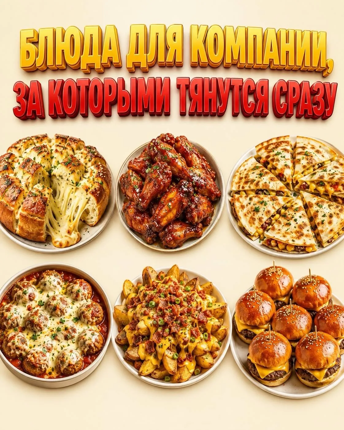 🍔Блюда для компании, за которым тянутся сразу!