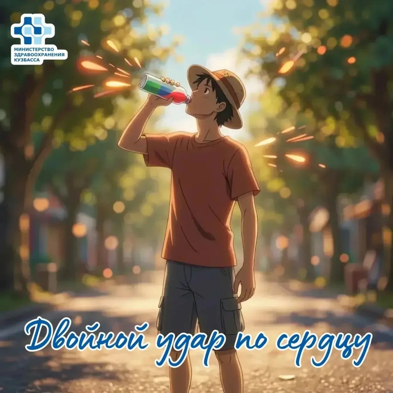 Жара + энергетик = ложная бодрость и удар по сердцу ☀️🚫

Думаете, банка энергетика в 30-градусную ж