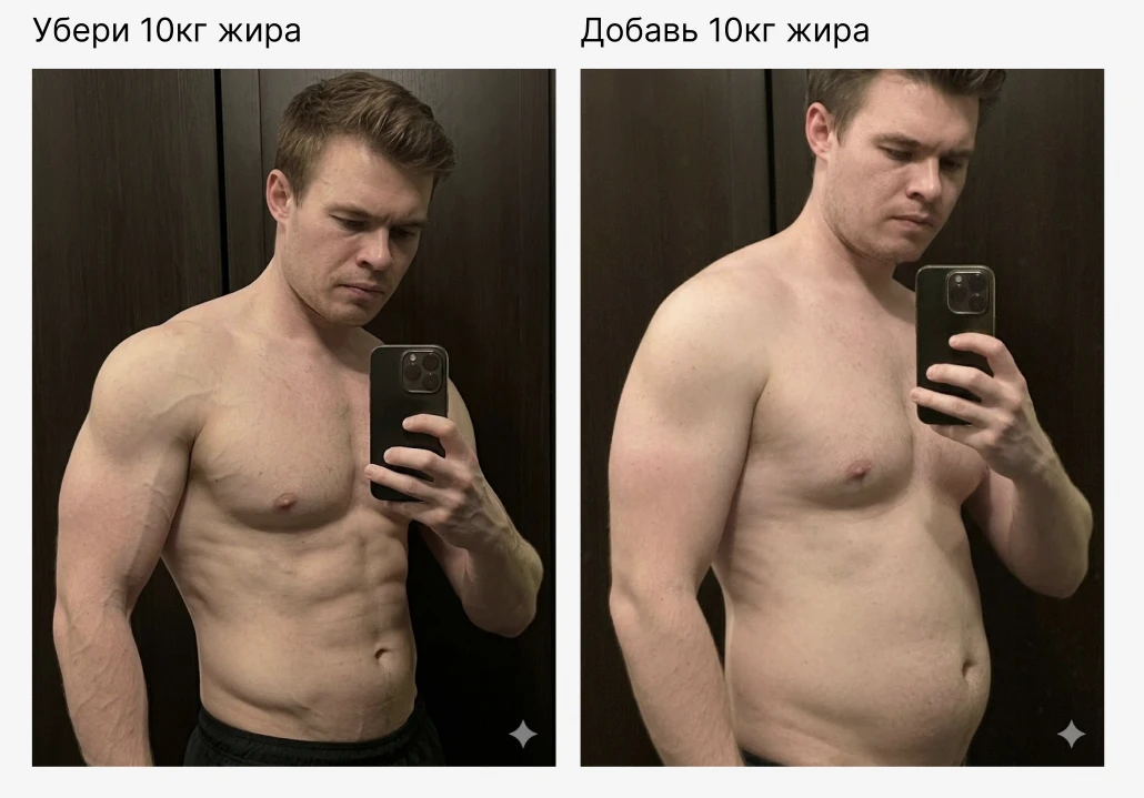 Мотивируем себя на физическую трансформацию правильно

1. Фоткаемся в нижнем белье в несколько ракур