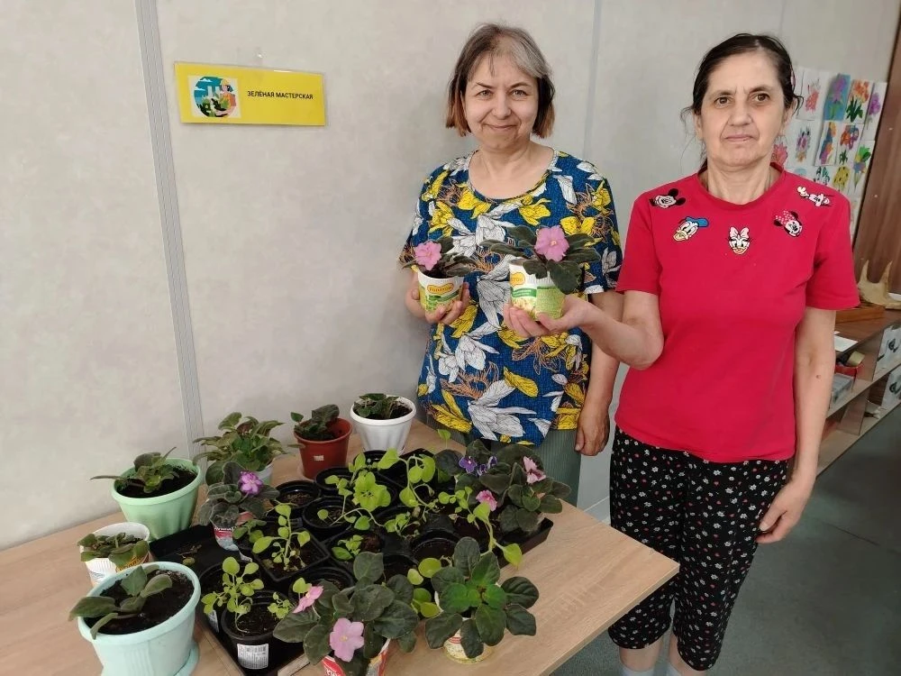 ☘️ В нашем доме работает уголок живой природы и творчества — наша собственная «Зелёная мастерская»☘️