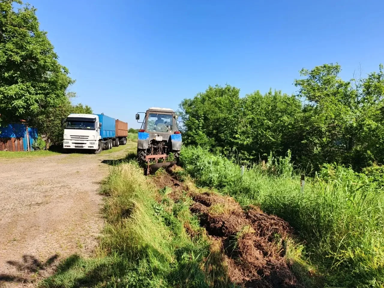 Создание Минерализованных полос  с.Марьино.