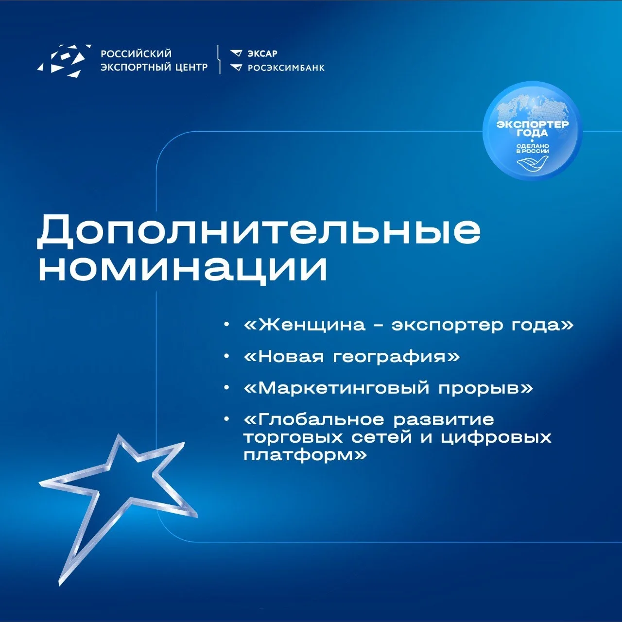 ⚡⚡⚡Старт главной экспортной премии страны: открыт прием заявок на конкурс «Экспортер года. Сделано в