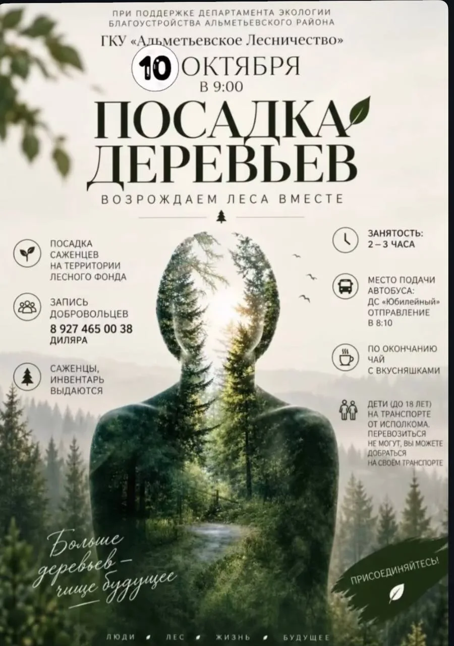 В восстановлении леса смогут поучаствовать жители Альметьевска