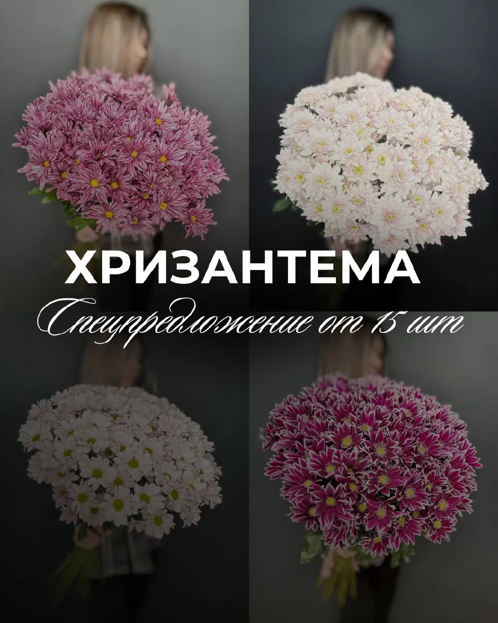 🌸Друзья, ловите огонек! 

👆Специально для вас запускаем спецпредложение на букеты с кустовой хриза