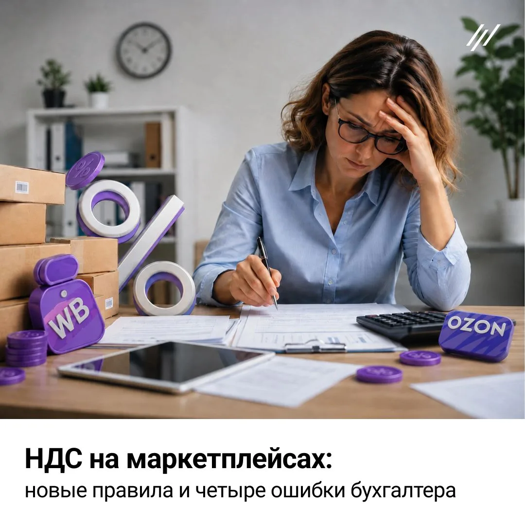 🔥НДС на маркетплейсах: новые правила и четыре ошибки бухгалтера 

⚡С 1 января 2026 года в России вс