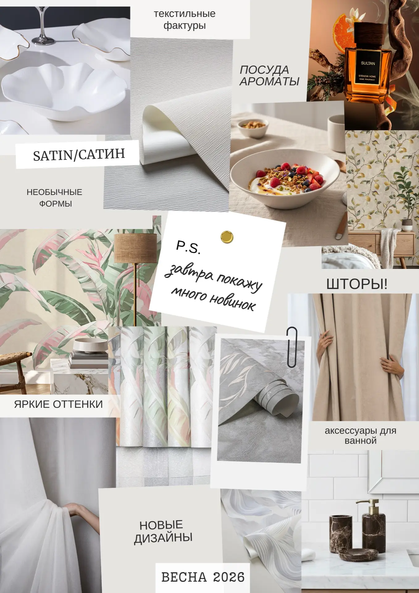 📍🌟🎉Завтра у нас состоится презентация новых коллекций обоев и товаров для дома!   Честно говоря, мы 