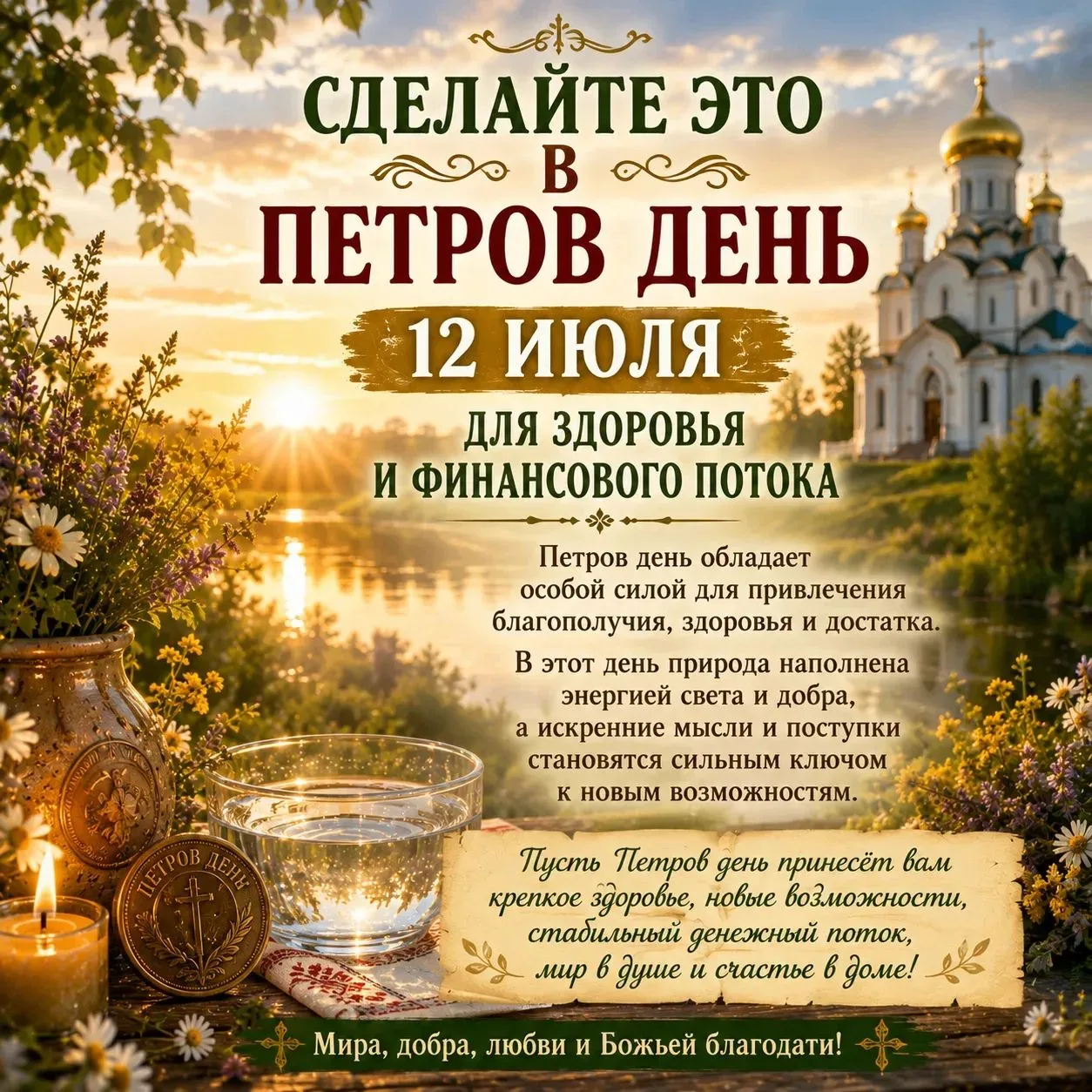 🌿✨ СДЕЛАЙТЕ ЭТО В ПЕТРОВ ДЕНЬ — 12 ИЮЛЯ ✨🌿