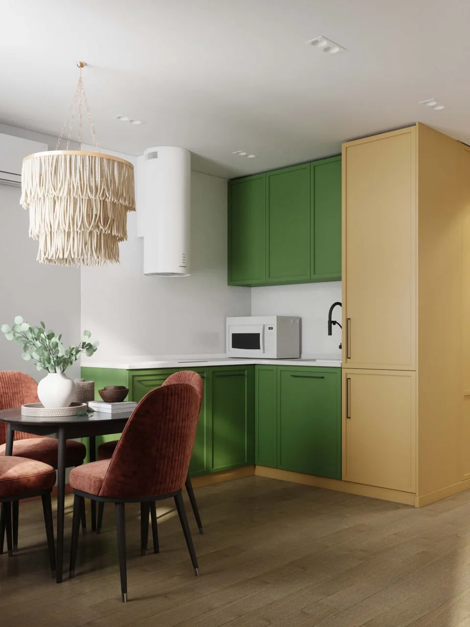 Проект квартиры 40 м² в стиле эклектика  в Санкт-Петербурге✨