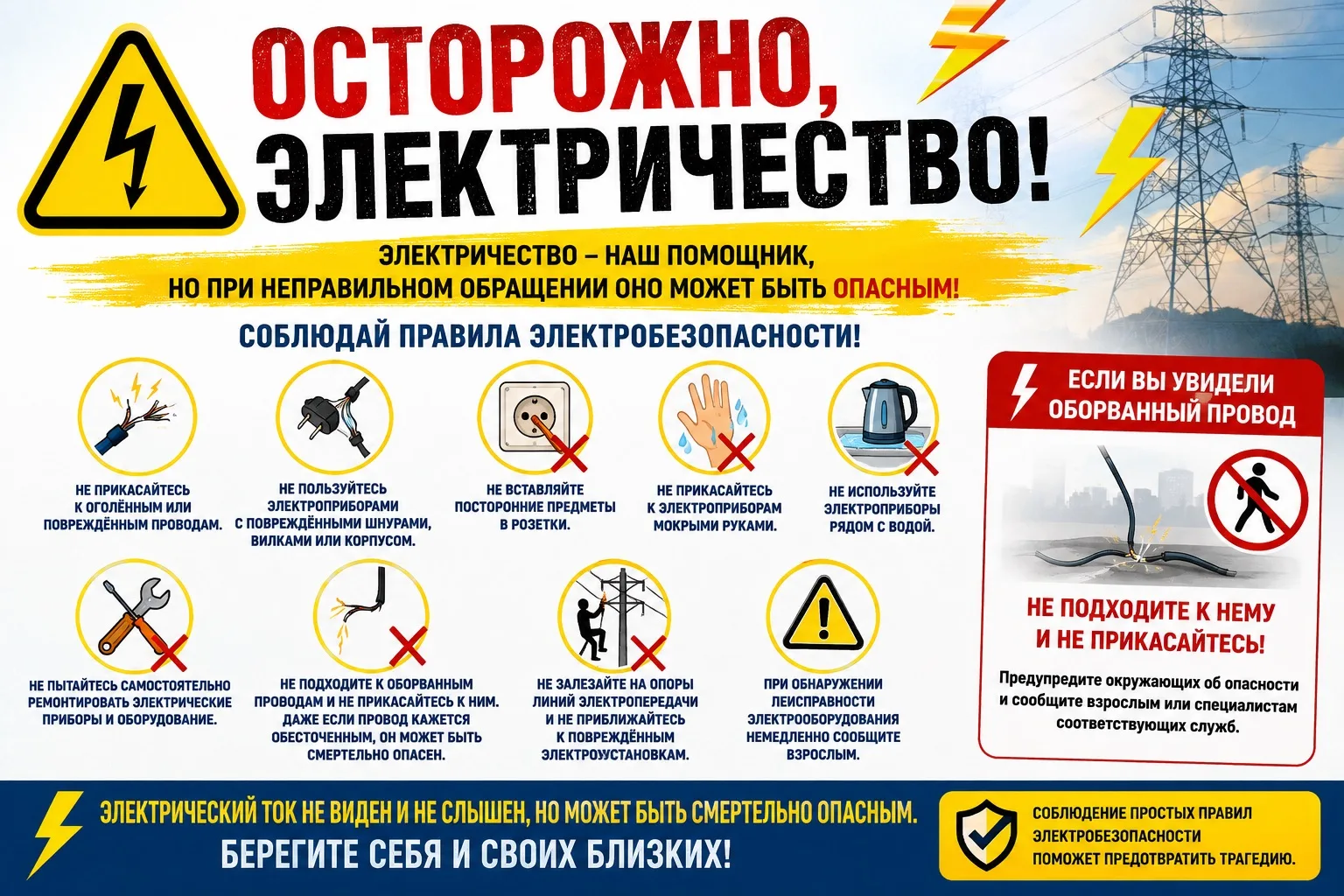 ⚡ Осторожно, электричество!