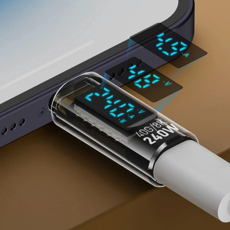 USB-C адаптер 240 Вт с экраном