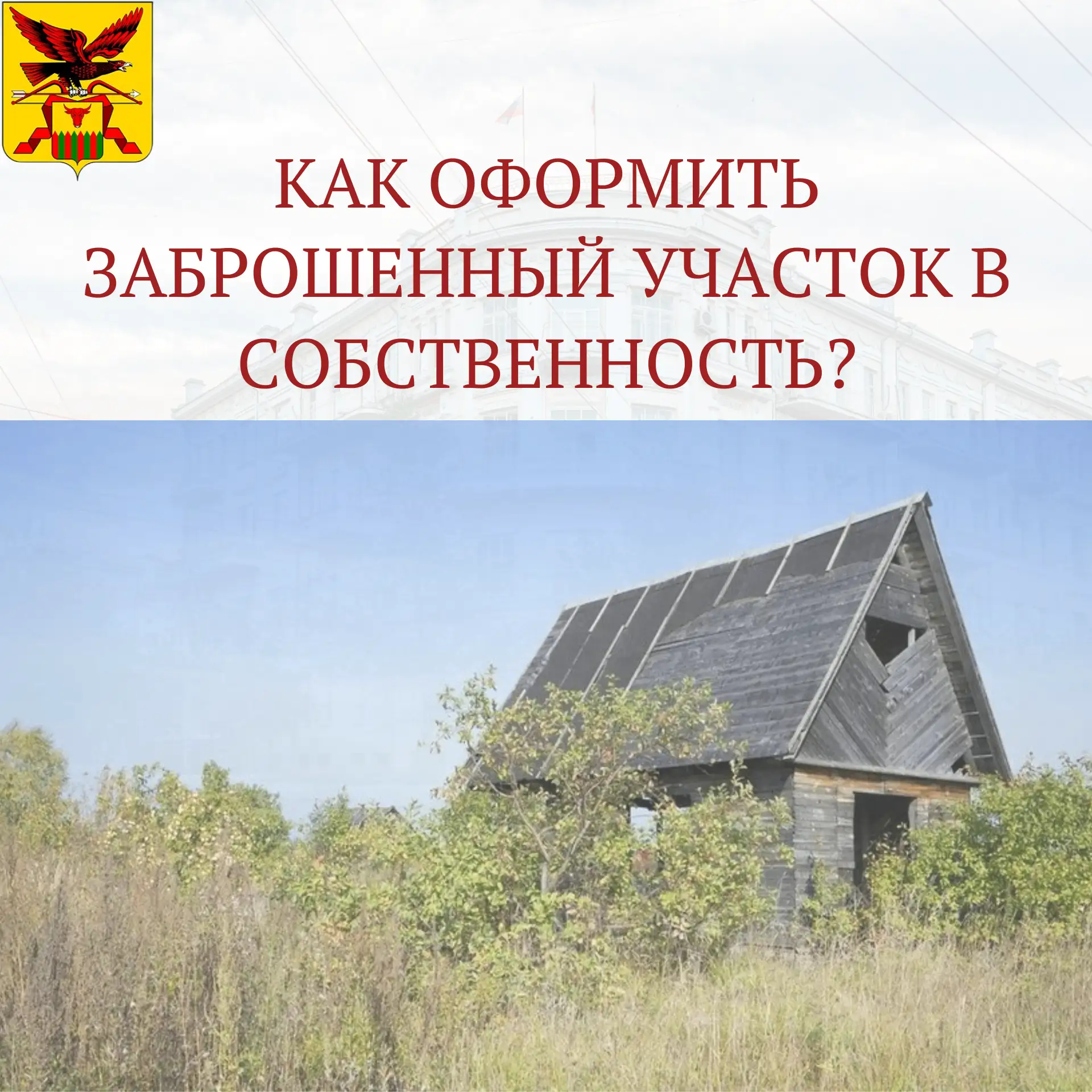 Как оформить заброшенный земельный участок в собственность❓