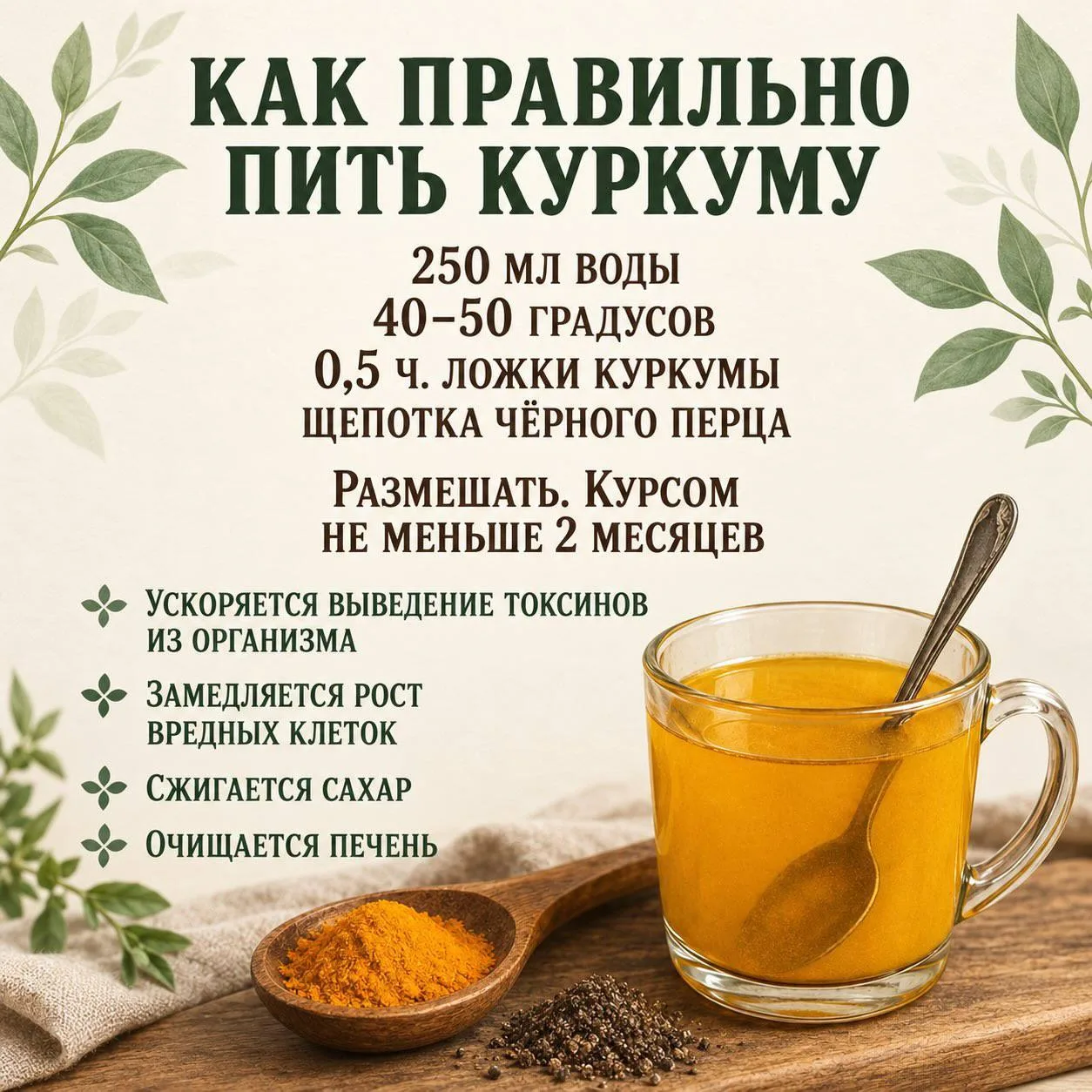 Как правильно пить куркуму❓