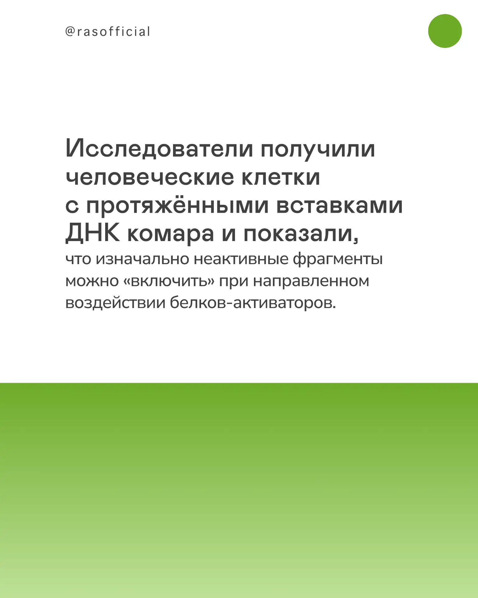 Созданы гибридные клетки человека, содержащие фрагменты генома комара