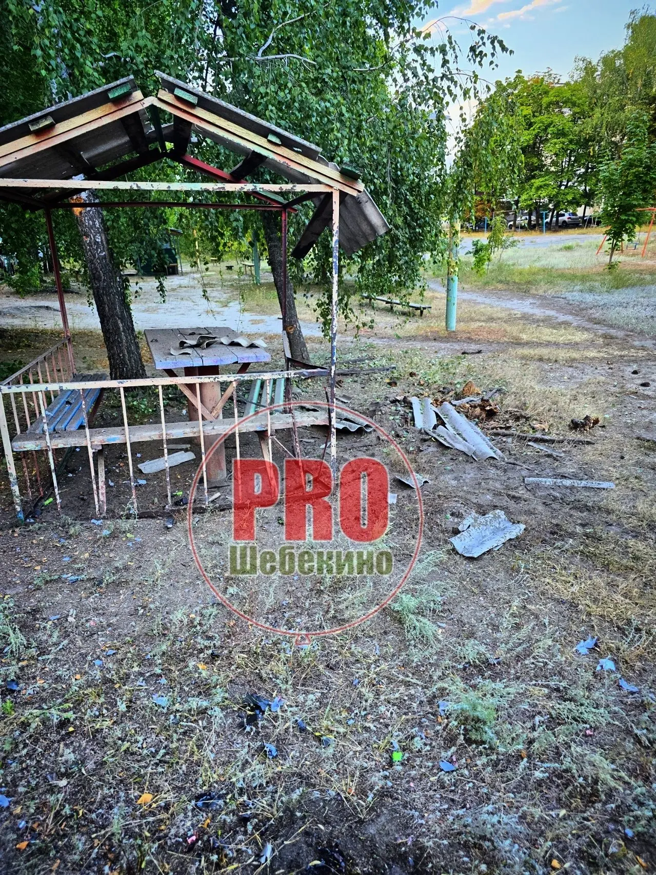 🚨 Последствия детонации FPV-дрона в центре Шебекино: публикуем кадры с места