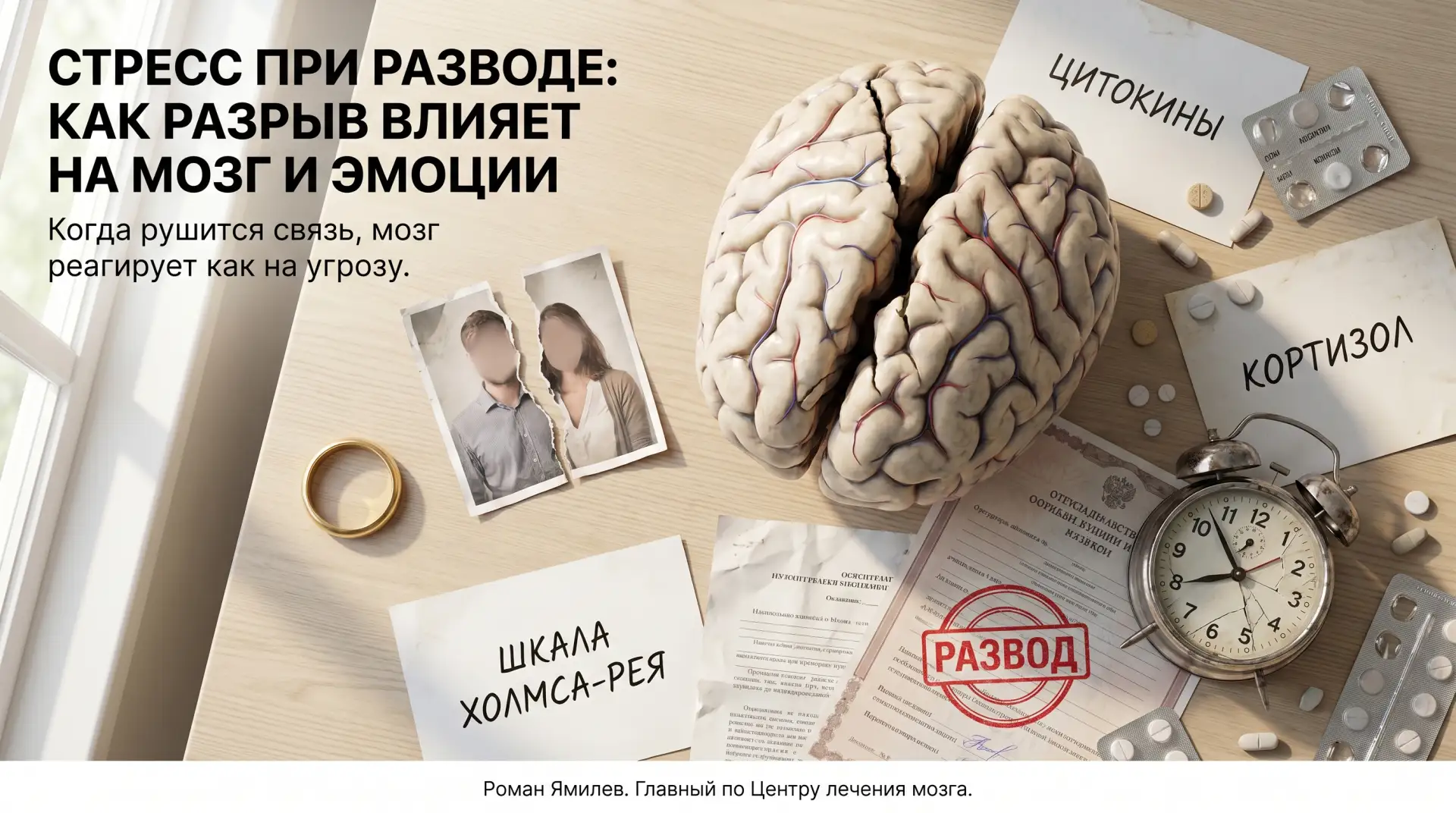 Развод и мозг: не драма, а стресс