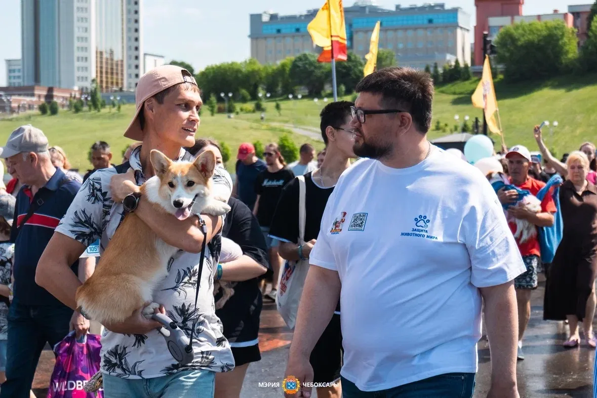 В Чебоксарах на Певческом поле прошёл «Парад собак»  Праздник четвероногих питомцев и их хозяев сост