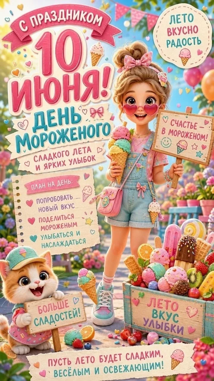 🍨🍨🍨 10 июня — День мороженого! 🍨🍨🍨

Сегодня в нашем детском саду было особенно ярко и весело, 