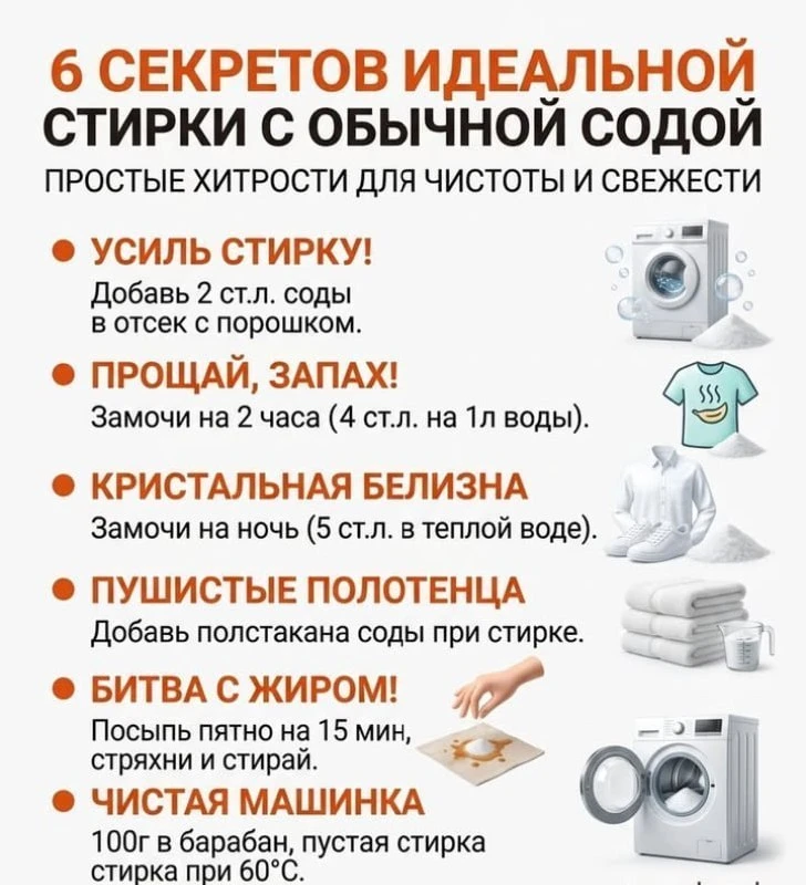 ✅  Лайфхаки с содой
