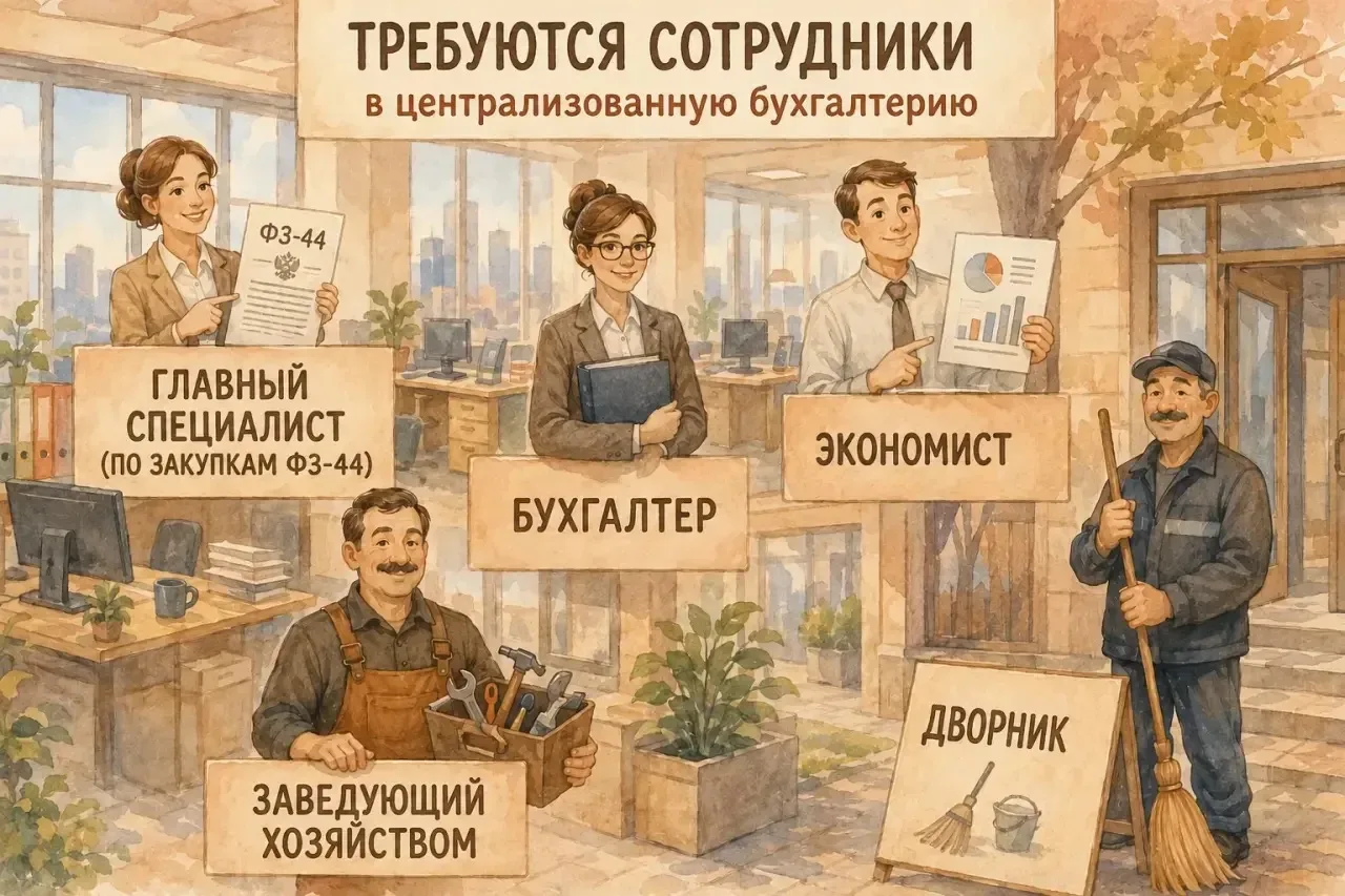 Вакансии  В централизованную бухгалтерию управления образования требуются сотрудники:  ✔️Главный спе