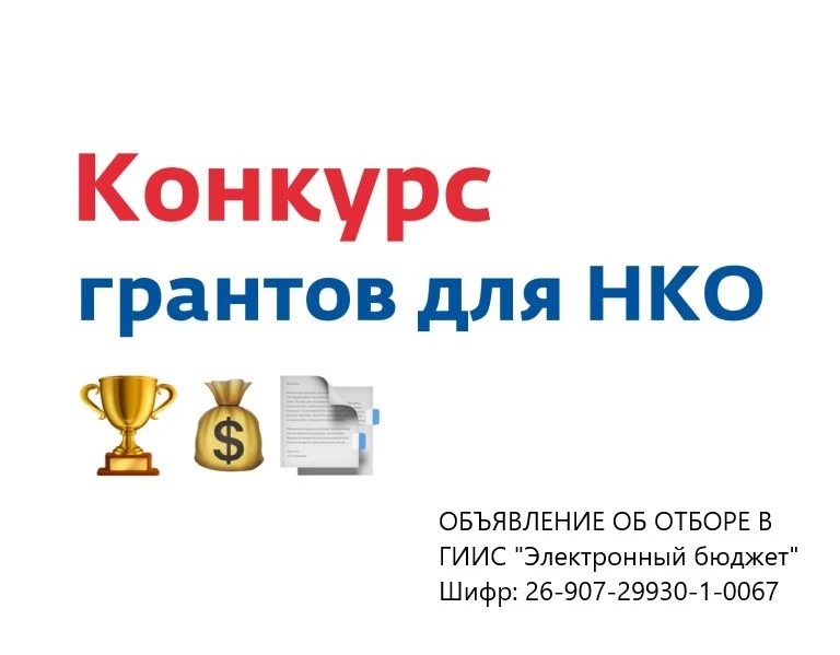 ‼Стартовал прием заявок в ГИИС "Электронный бюджет" на конкурс муниципальных субсидий (грантов) неко