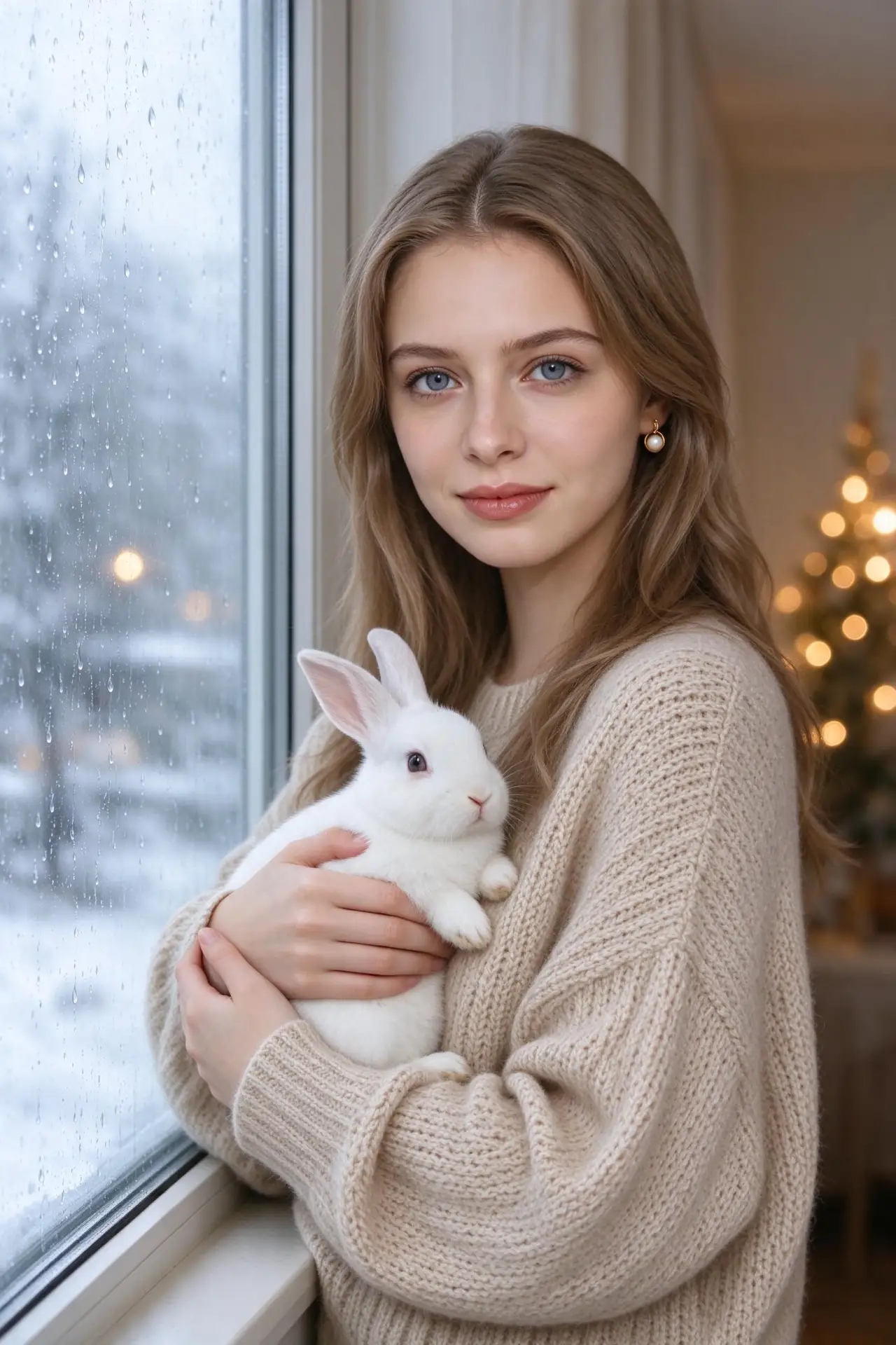 🐇 С кроликом у окна