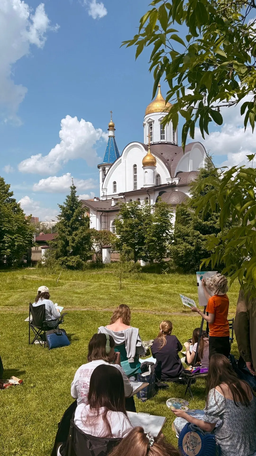 Пленэр учащихся МАУДО «ДХШ» в Центральном парке г.Реутов 🎨