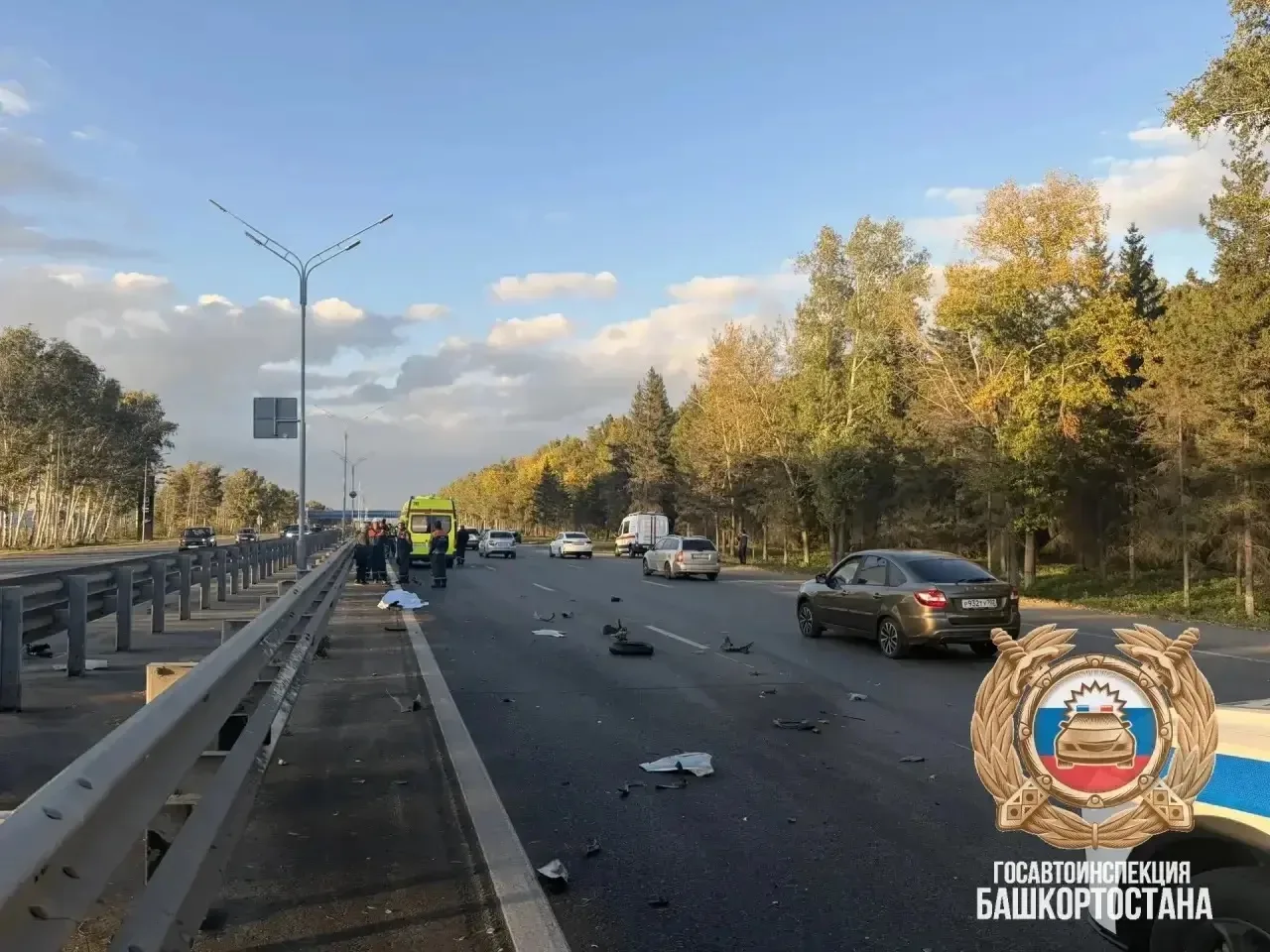 Смертельное ДТП с мотоциклистом произошло на Оренбургском тракте в Уфе