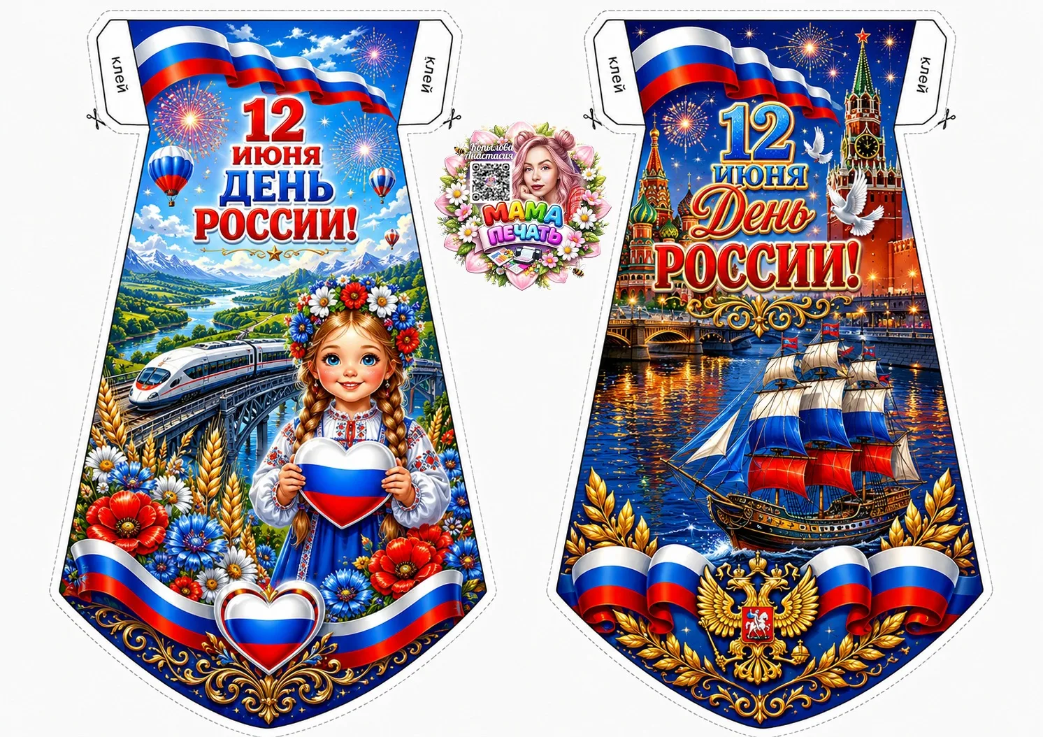 Галстуки ко дню РОССИИ.🇷🇺
Бесплатности для участников группы😍