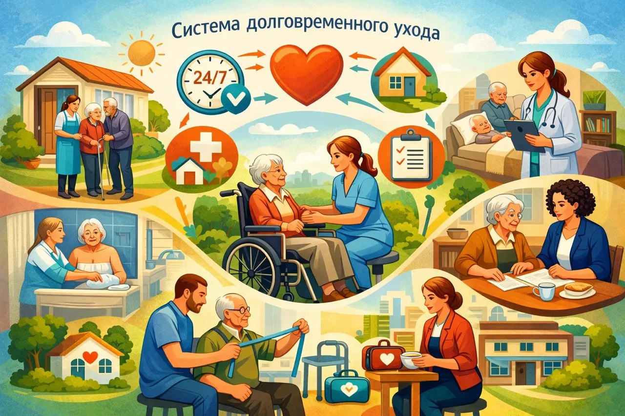 Система долговременного ухода предназначена для обеспечения постоянной помощи пожилым л...