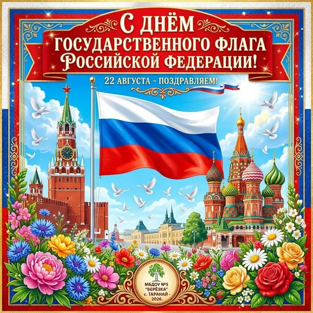🇷🇺 С Днём Государственного флага Российской Федерации! 🎉