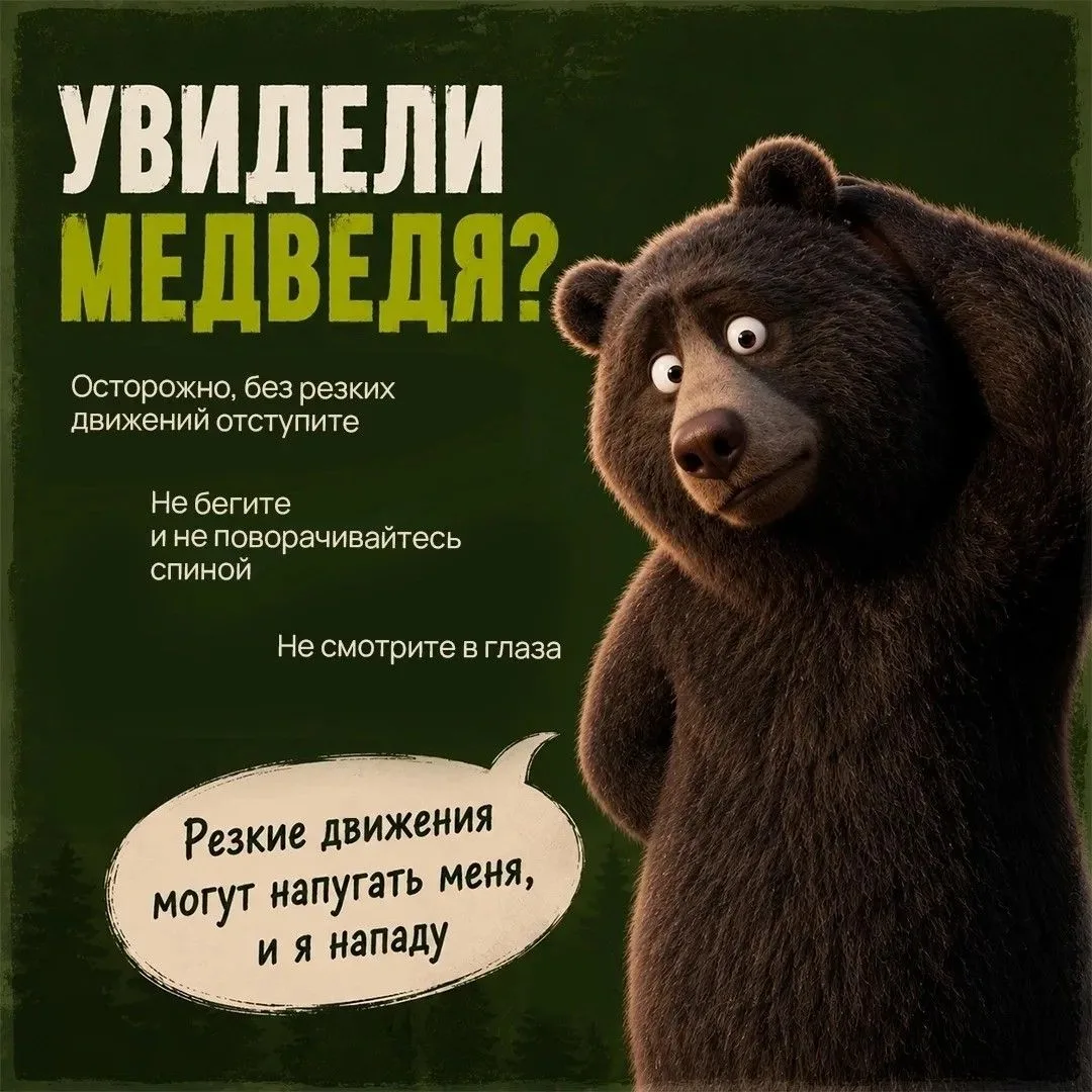 Настоящие мишки далеко не плюшевые. Встреча с медведем может завершиться трагедией. Пом...