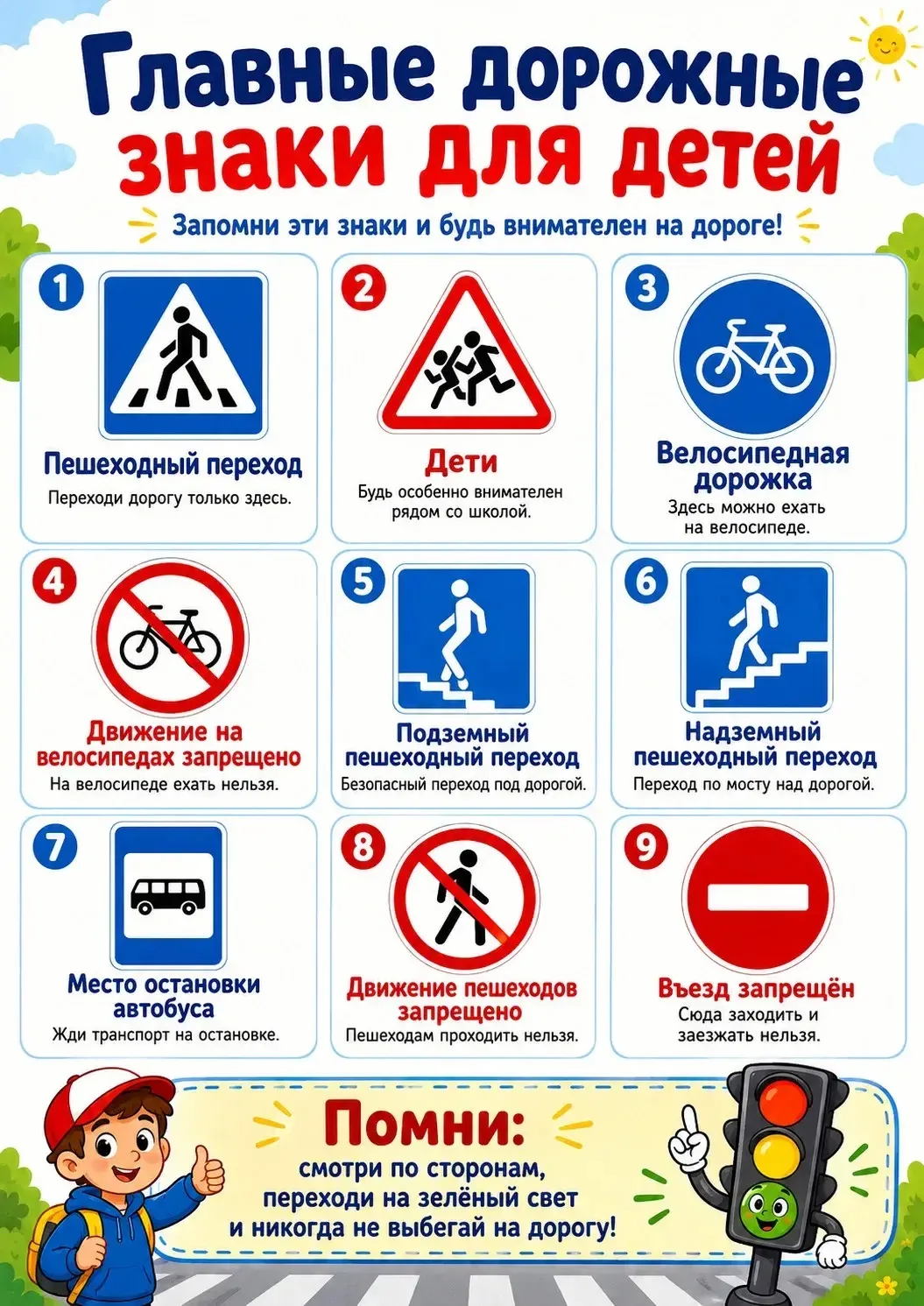Главные дорожные знаки ❗️