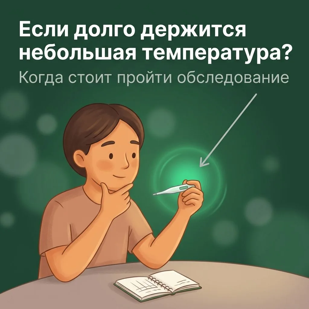 🌡️ Если долго держится субфебрильная температура?