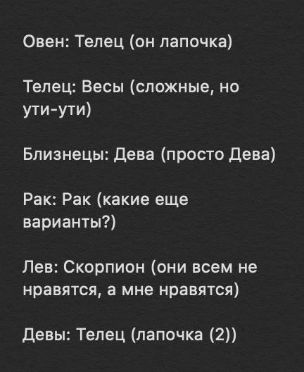 Спросил у друзей, какие знаки им больше нравятся: