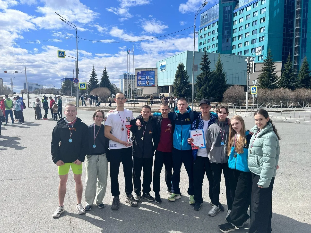 🏃‍♂️Студенты СПК - призеры городской легкоатлетической эстафеты!