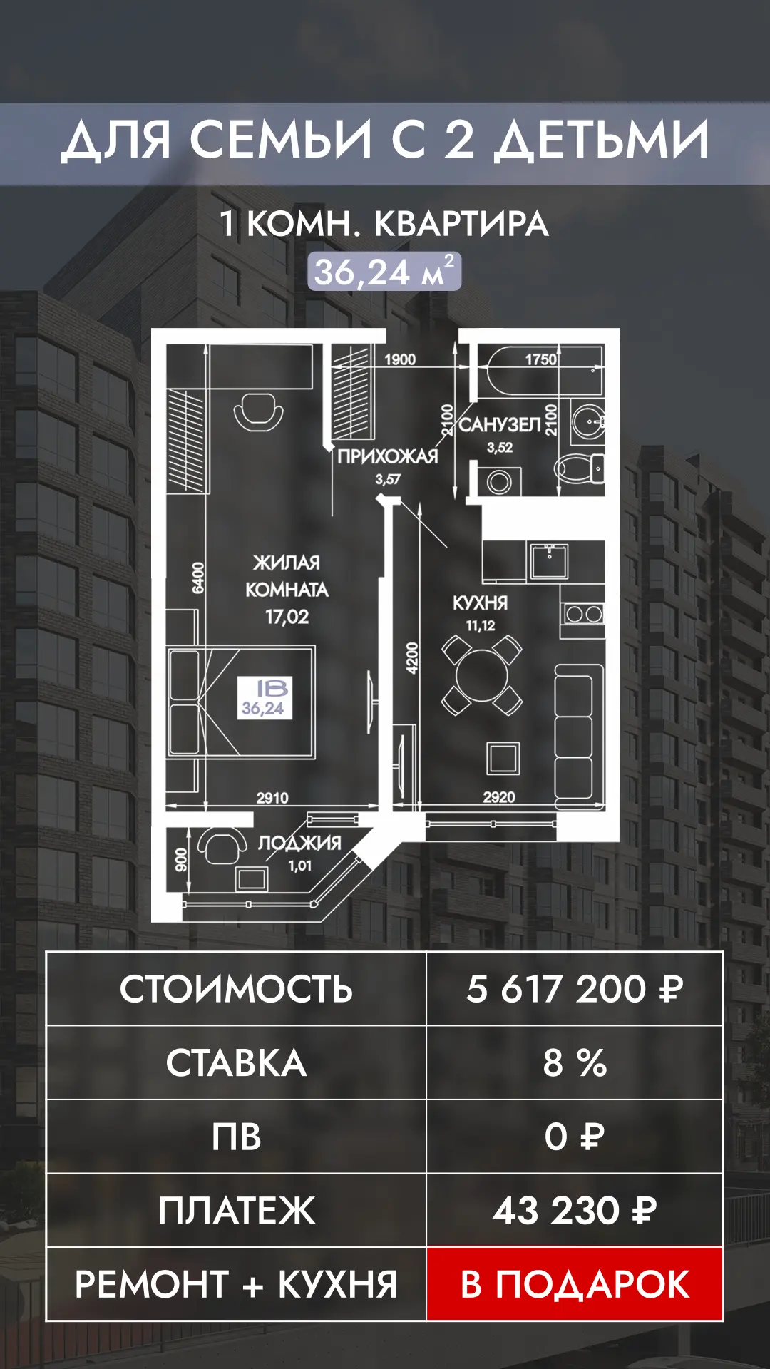 Квартиры для семьи в ЖК «Вершины»🔑⁣⁣⠀