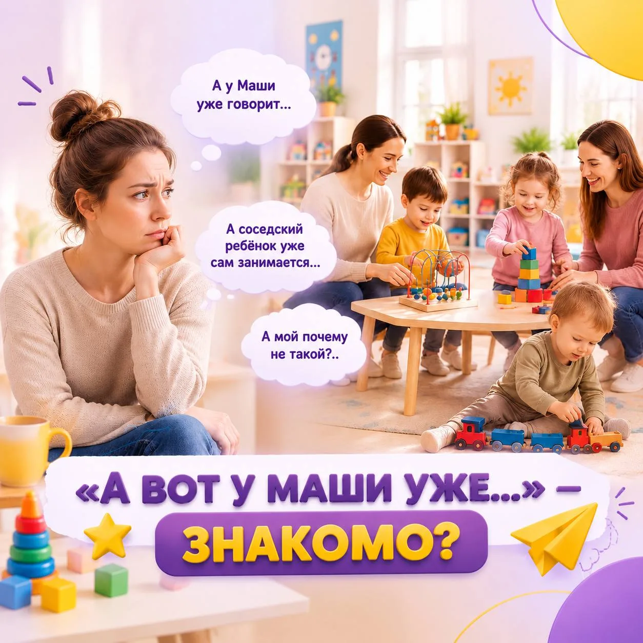 “А вот у Маши уже ребенок…” — знакомо? 👀