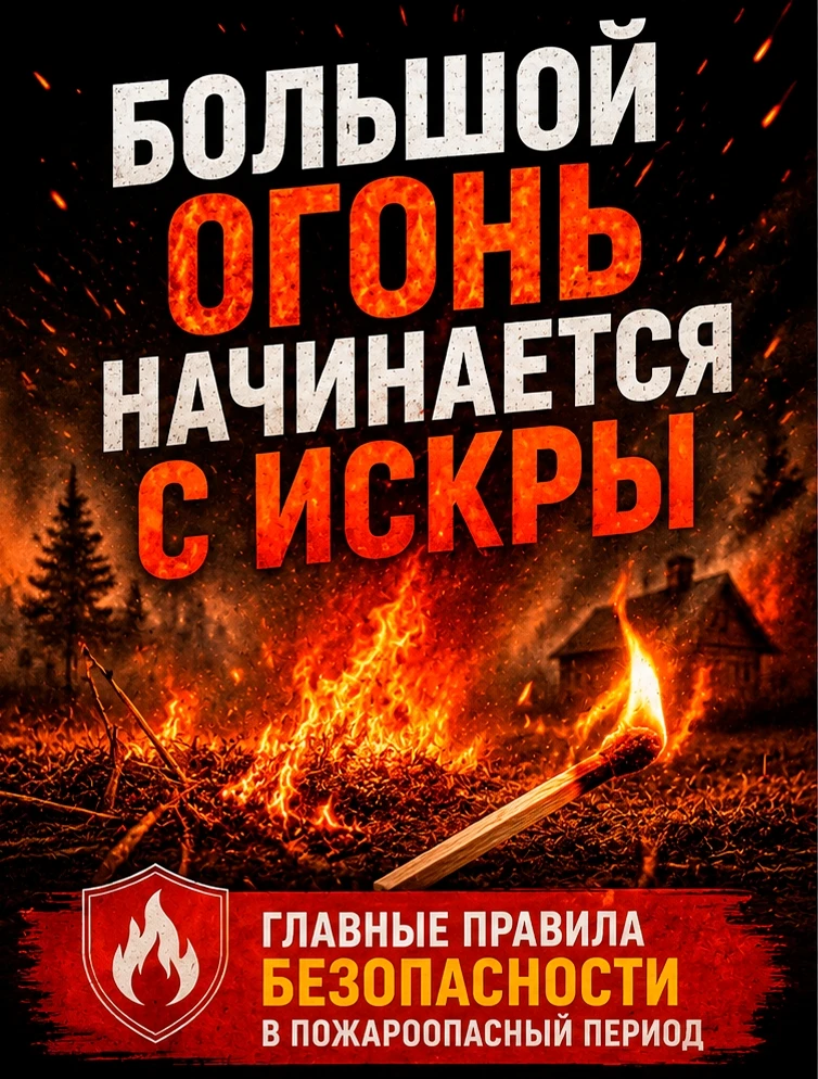 Большой пожар начинается с малого

Непотушенный окурок, оставленная бутылка или одна спичка могут ст